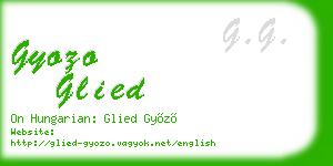 gyozo glied business card