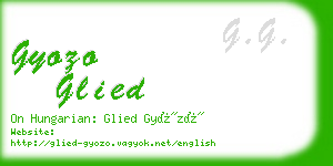 gyozo glied business card